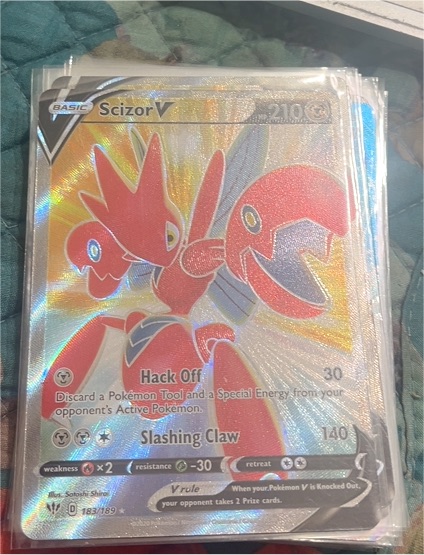 2020 Pokémon Darkness Ablaze #183 Scizor V — front