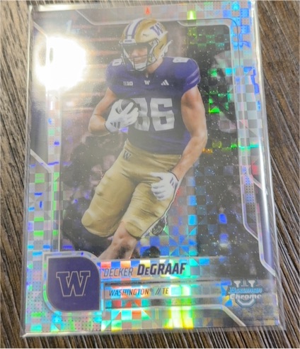 2025 Bowman Chrome University #4 Decker DeGraaf — front