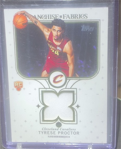 2025-26 Topps Franchise Fabrics #FF-TP Tyrese Proctor — front