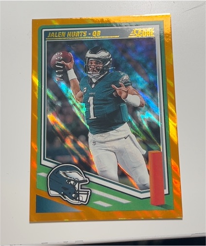 2025 Panini Score #84 Jalen Hurts — front