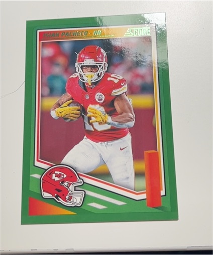 2025 Panini Score #278 Isiah Pacheco — front