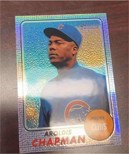 2017 Topps Heritage Chrome #THC-472 Aroldis Chapman — front