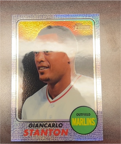 2017 Topps Heritage #401 Giancarlo Stanton — front