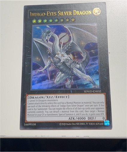 2020 Yu-Gi-Oh! SDWD-EN032 Indigo-Eyes Silver Dragon — front