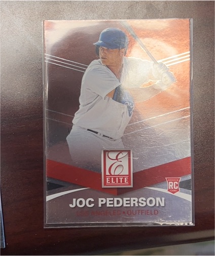 2015 Panini Elite #15 Joc Pederson Rookie Card — front