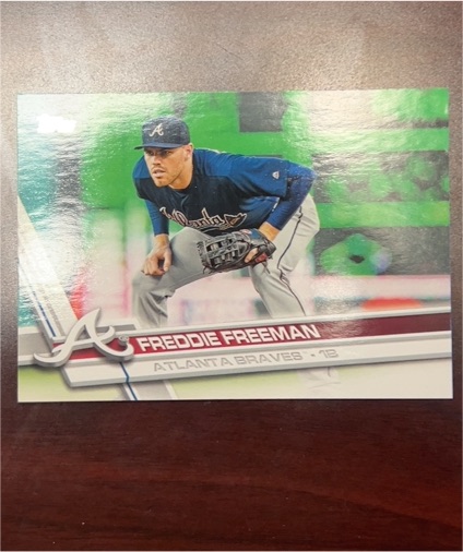 2017 Topps #244 Freddie Freeman Atlanta Braves — front