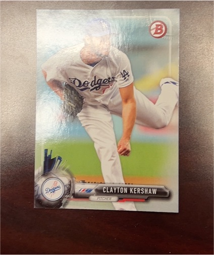 2017 Bowman #80 Clayton Kershaw — front