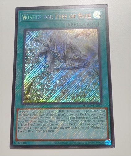 2003 Yugioh SDWD-EN042 Wishes for Eyes of Blue — front