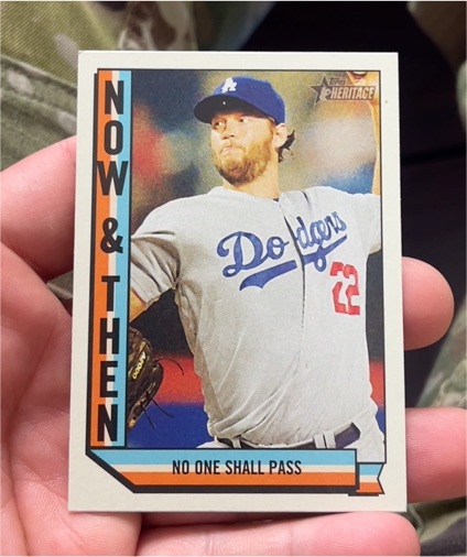 2016 Topps Heritage Now & Then Clayton Kershaw — front