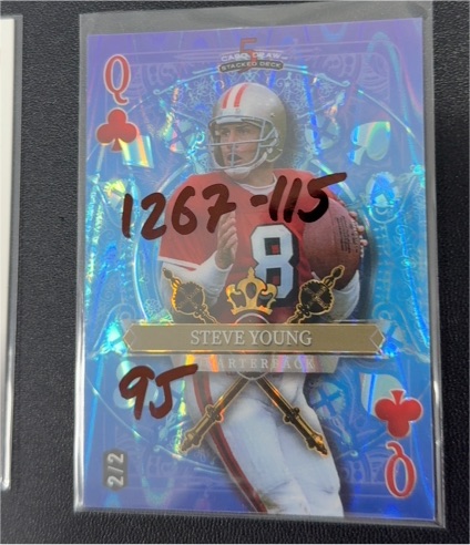2024 Wild Card 5 Card Draw Stacked Deck #Q Steve Young — front