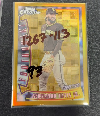 2022 Topps Chrome Sonic 1996 Youthquake #YQ-27 Fernando Tatís Jr. — front