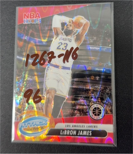 2023-24 Panini Hoops Premium Stock #4 LeBron James — front