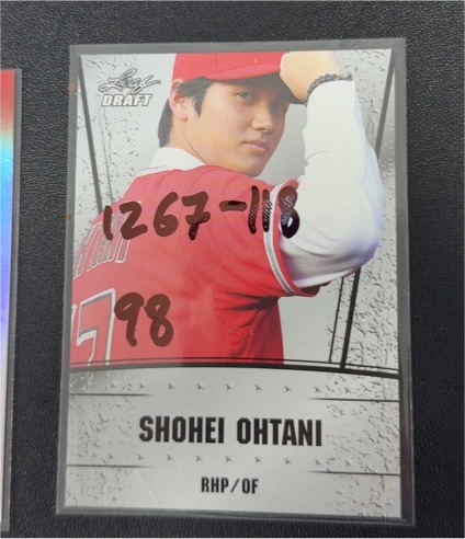 2018 Leaf Draft #DS-01 Shohei Ohtani Rookie Card — front