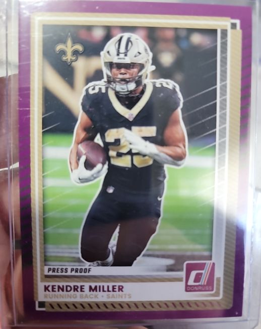 2025 Donruss #209 Kendre Miller Press Proof — front