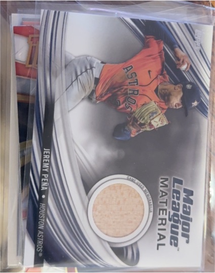 2023 Topps Major League Material #MLM-JP Jeremy Pena — front