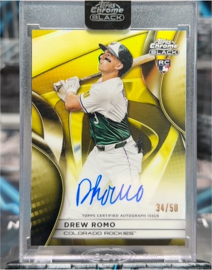 2025 Topps Chrome Black #CBA-DR Drew Romo — front