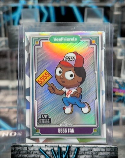 2025 Topps Chrome VeeFriends 5555 Fan #1 — front