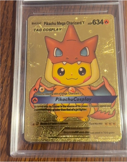 2020 Fan Art #002 Pikachu Mega Charizard Y — front