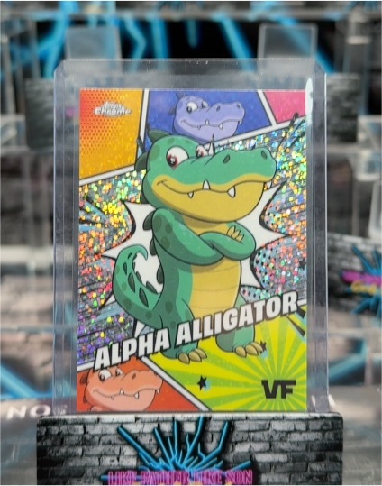 2025 Topps Chrome VeeFriends Alpha Alligator Manga Speckle — front