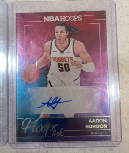 2024-25 Panini NBA Hoops Hoops Ink #HI-AG Aaron Gordon — front