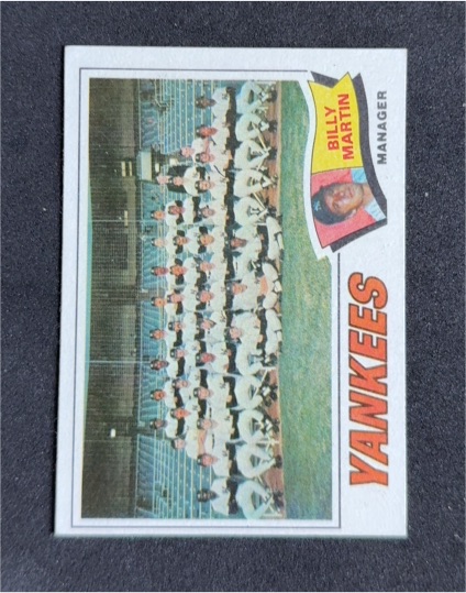 1977 Topps #387 Billy Martin New York Yankees — front