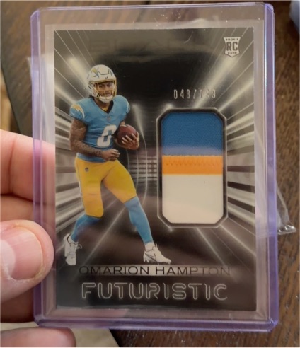 2025 Panini Black #FUT-OHN Omarion Hampton — front