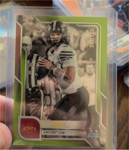 2025 Bowman Chrome University #188 Rocco Becht — front