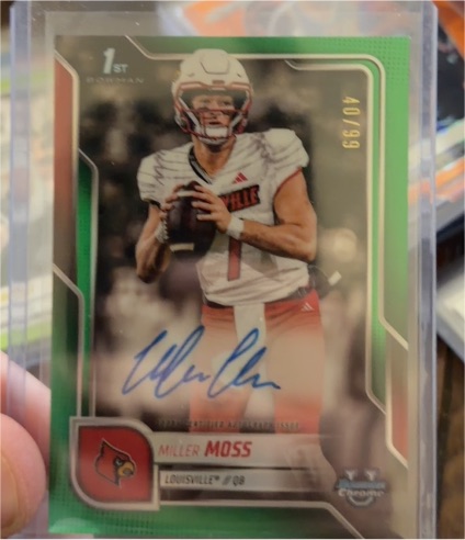 2025 Bowman U Chrome #BCA-MMO Miller Moss — front