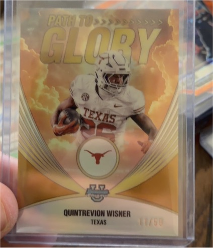 2025 Bowman University Chrome #PG-8 Quintrevion Wisner Path to Glory — front