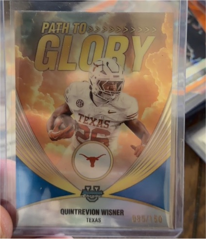 2025 Bowman Chrome University #PG-8 Quintrevion Wisner Path to Glory — front