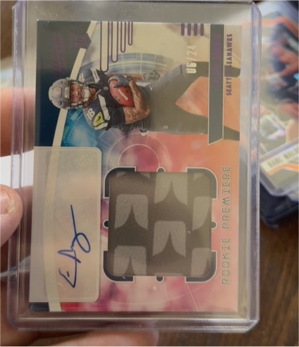 2019 Panini Spectra Aspiring Patch Autographs #3/4 DK Metcalf — front