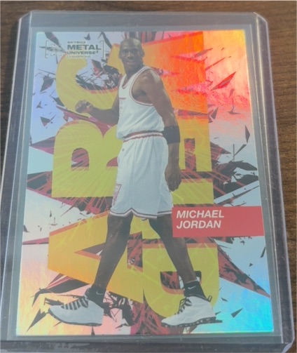 2021 Skybox Metal Universe Champions Arc Weld #AW-1 Michael Jordan — front