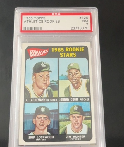1965 Topps #526 Athletics Rookie Stars Jim Hunter — front