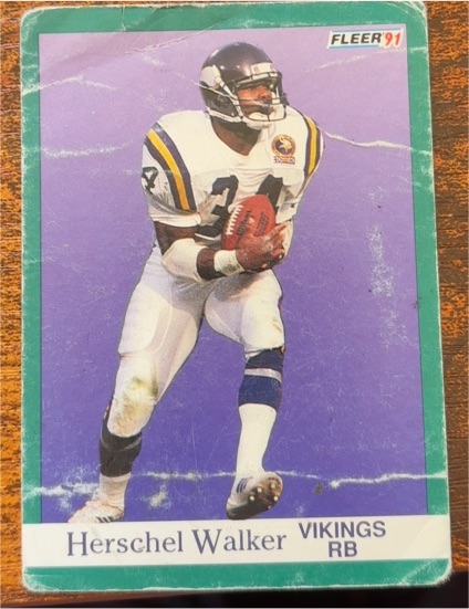 1991 Fleer #288 Herschel Walker — front