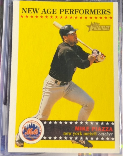 2010 Topps Heritage New Age Performers Mike Piazza — front