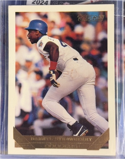 1993 Topps #450 Darryl Strawberry — front