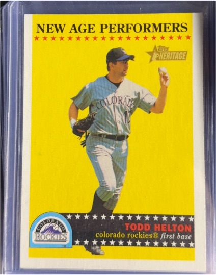2003 Topps Heritage New Age Performers #NA1 Todd Helton — front