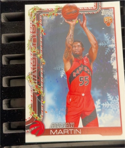 2025-26 Topps Holiday #H199 Alijah Martin — front