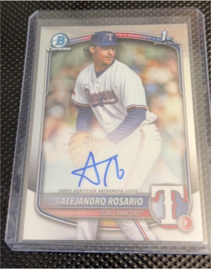 2025 Bowman Chrome #CPA-ARO Alejandro Rosario — front