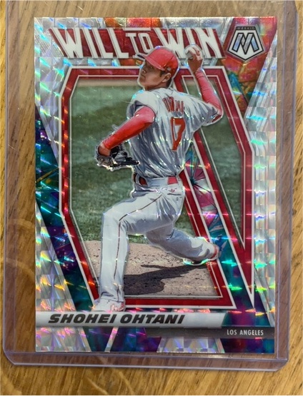 2021 Panini Mosaic #WTW8 Shohei Ohtani Will to Win — front