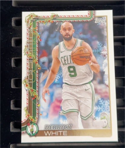 2025-26 Topps Holiday #H6 Derrick White Boston Celtics — front