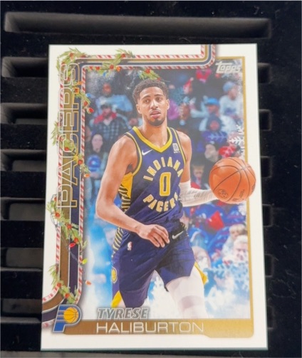 2025-26 Topps Holiday #H38 Tyrese Haliburton — front