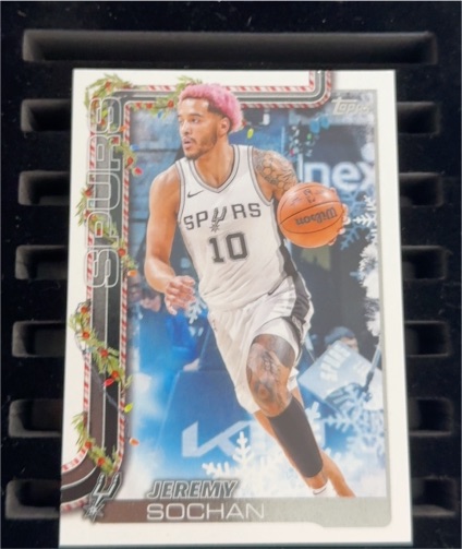 2025-26 Topps Holiday #H160 Jeremy Sochan — front