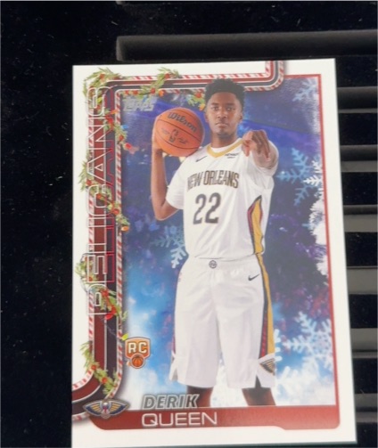2025-26 Topps Holiday #H173 Derik Queen — front