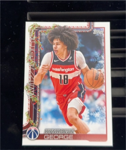 2025-26 Topps Holiday #H77 Kyshawn George — front