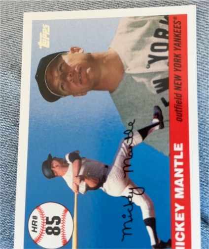 2006 Topps #MHR85 Mickey Mantle Home Run History — front
