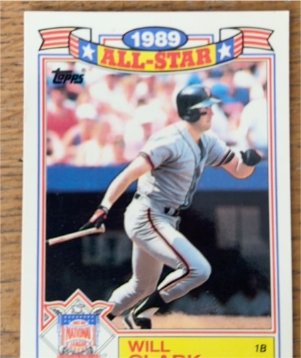 1990 Topps Glossy All-Stars #2 Will Clark — front