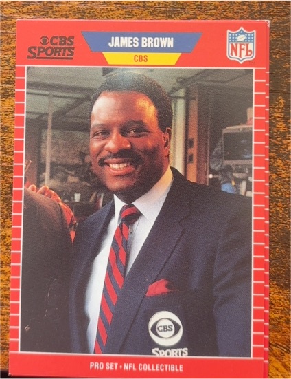 1989 Pro Set #13 James Brown Announcer Collectibles — front