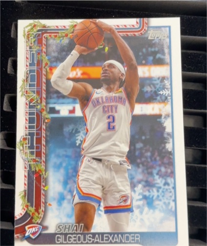 2025-26 Topps Holiday #H90 Shai Gilgeous-Alexander — front