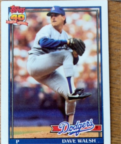 1991 Topps #367 Dave Walsh — front
